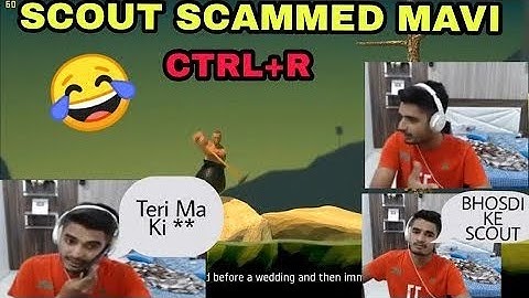 Scout Scam With Mavi While Playing Getting Over it. Mavi got Super Angry on Scout