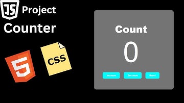 JS Project | How to Create a Counter Using HTML, CSS, and JavaScript.