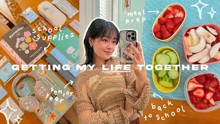 getting my life together for senior year of college! ⋆｡°✩ back to school with linh
