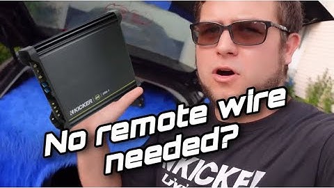 How to run this Kicker Amp with no Remote wire! ~Andy’s Extras