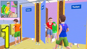 Kids Toilet Emergency Pro 3D - Gameplay Walkthrough Part 1 (iOS, Android)