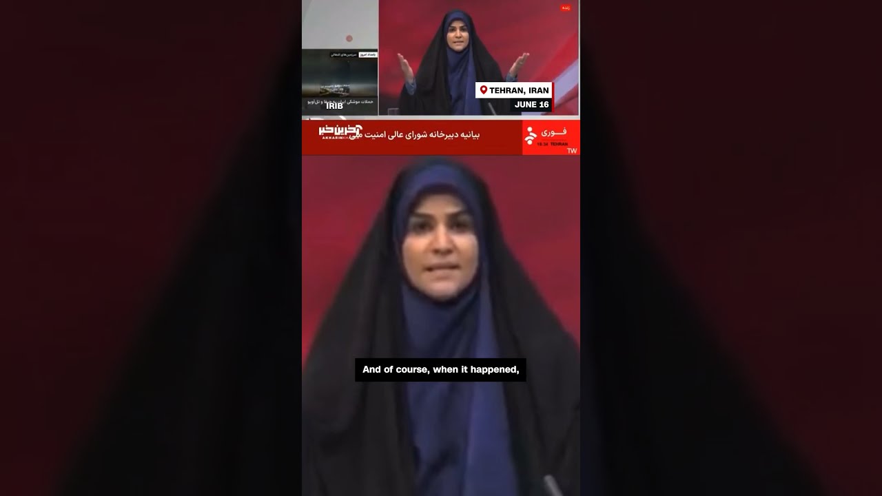 See Inside Iranian TV Studio Hit By Israeli Airstrike