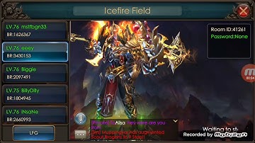 Legacy of Discord Icefire field, berserker