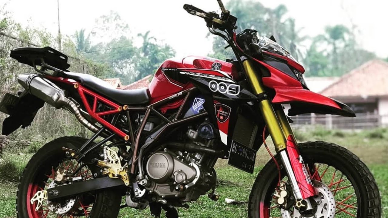 34+ Galeri Gambar Modifikasi Vixion Supermoto Touring Lengkap