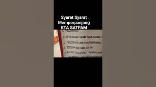 Syarat Perpanjang KTA Satpam