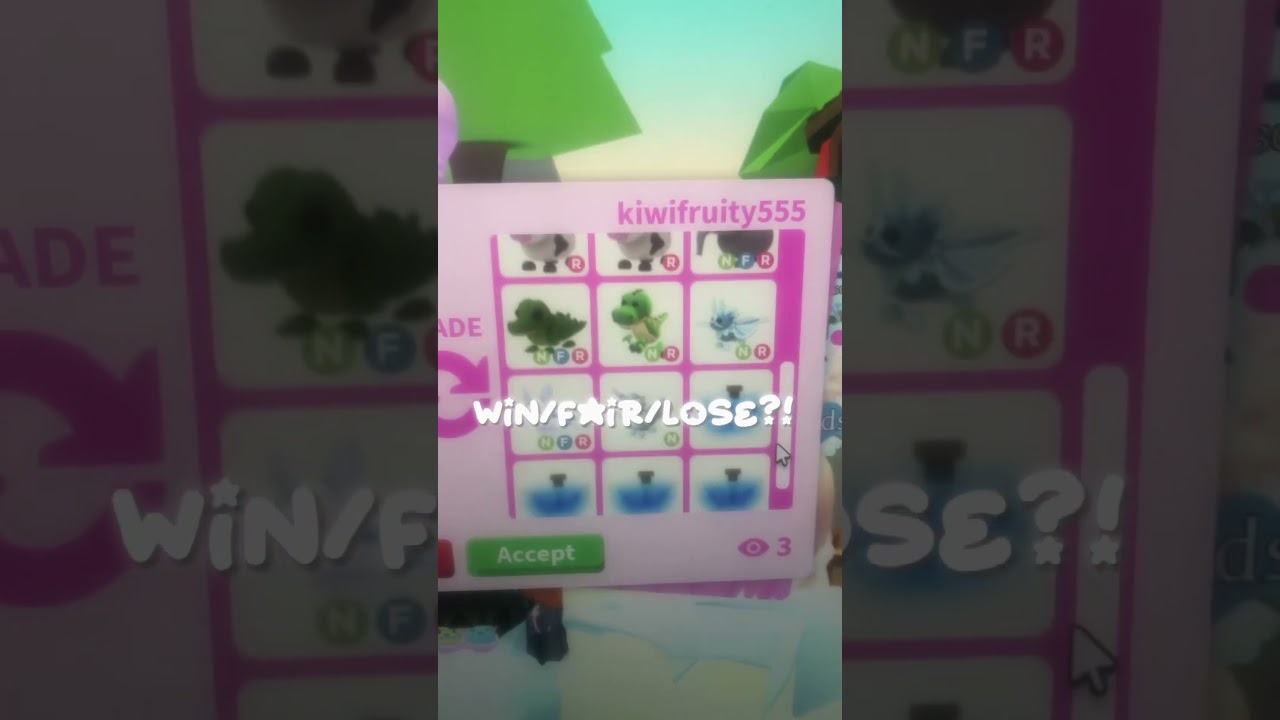 WIN FAIR OR LOSE?? ADOPT ME TRADING VALUES! 