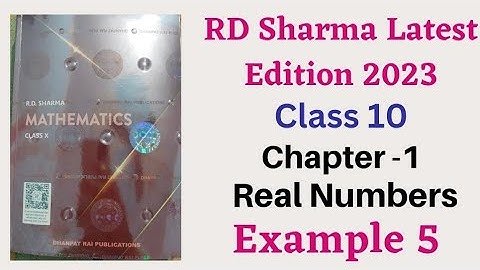 Examples of Exercise 1.3(5) || Chapter 1 || Real Numbers || Class 10 || RD Sharma 2023