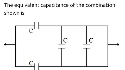 #jeemain2023 The equivalent capacitance of the combination shown is #neet #physics