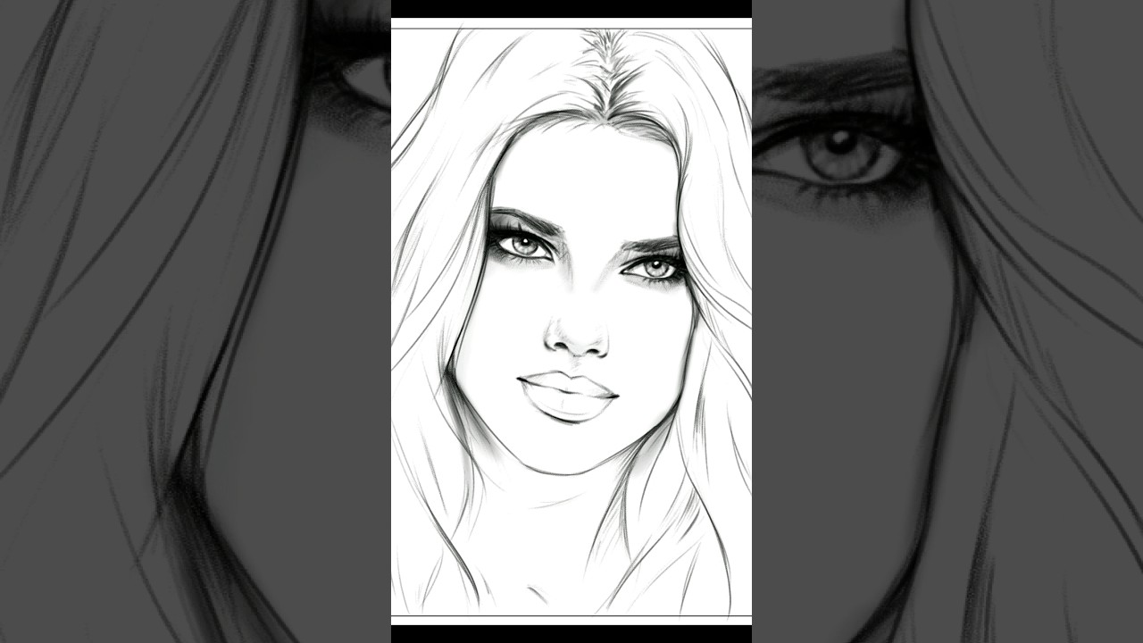 How to Draw Adriana Lima | TikTok