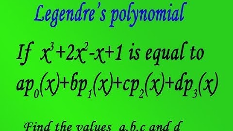 Express the f(x) interms of Legendre