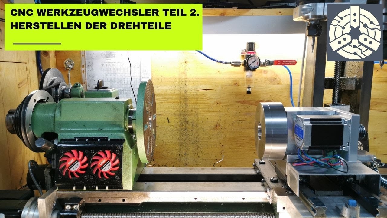 CNC Werkzeugwechsler Teil 2 Herstellen Der Spindel Und Der Drehteile cnc-werkzeugwechsler-teil-2-herstellen-der-spindel-und-der-drehteile