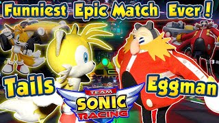Tails Vs Dr. Eggman !! Team Sonic Racing !! Gameplay Match !! ᴴᴰ