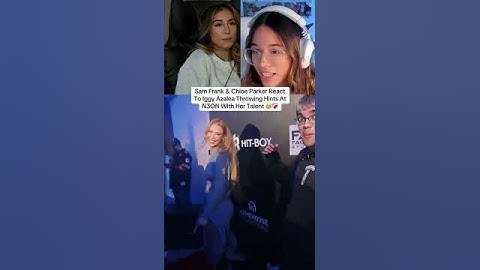 Sam Frank & Chloe Parker React To Iggy Azalea Throwing Hints At N3ON 🥹❤️‍🩹 #n3on
