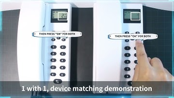 2.4GHz wireless audio intercom system with LCD wireless non-visual phone pairing video