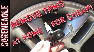 At home TPMS removal WITHOUT special equipment breaking a tire bead by SORENEAGLE 592,268 views 5 years ago 4 minutes, 47 seconds