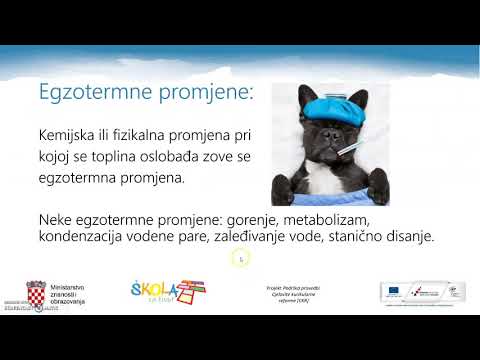 Video: Što je egzotermna kemijska promjena?