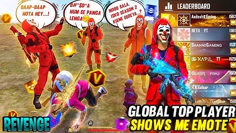 TOP 1 GLOBAL PLAYER VS HACKER || GRANDMASTER PLAYER CALL ME NOOB || HACKER VS GLOBAL PLAYER