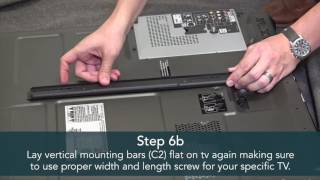 MOUNT FACTORY Universal Fixed Low Profile TV Wall Mount Bracket for 42-65 inch TV Luxor Adjustable LCD/LED Mount Flat Panel Cart Assembly Tutorial - Overstock.com