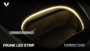 Tesla Model 3 Highland 2024 Installation Video- Frunk LED Ambient Strip