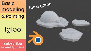 IGLOO in blender 2.81 - modeling for games
