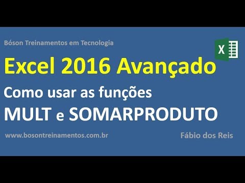 Curso de Excel Avançado - Funções MULT e SOMARPRODUTO