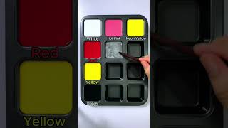 Mixing Red, Yellow, White With Blue, Green, Black | Color Challenge. #asmr #mix #mixing #colors