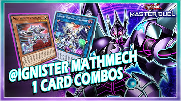 @IGNISTER MATHMECH 1 CARD COMBOS | NO SUPERFACTORIAL IN YUGIOH MASTER DUEL