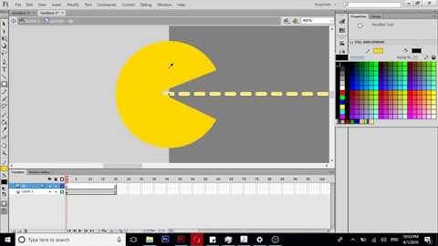 Simple Pacman with Adobe flash