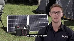 How to set up a portable solar-recharged battery system