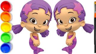 How To Draw Oona From Bubble Guppies Oona Drawing And Coloring From Bubble Guppies