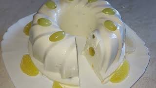 Бланманже-чудовий десерт/Blancmange is a wonderful dessert/Le blanc-manger est un dessert au fromage