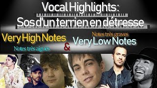 notes trs aigus et trs graves -sos d-un terrien en dtresse- - chanteurs qui est ton prfr ?