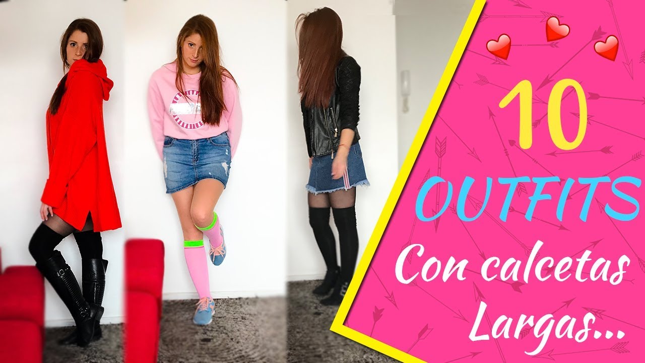 10 Outfits calcetas en INVIERNO // ❄️ YouTube