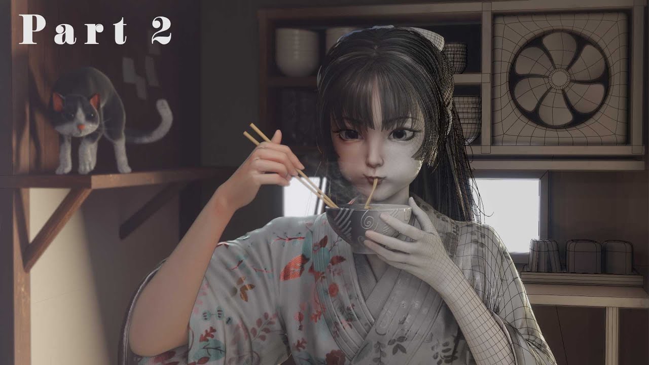 Blender Modeling - Turn a beautiful 2D concept into a beautiful 3D scene - Yummy - Part 2