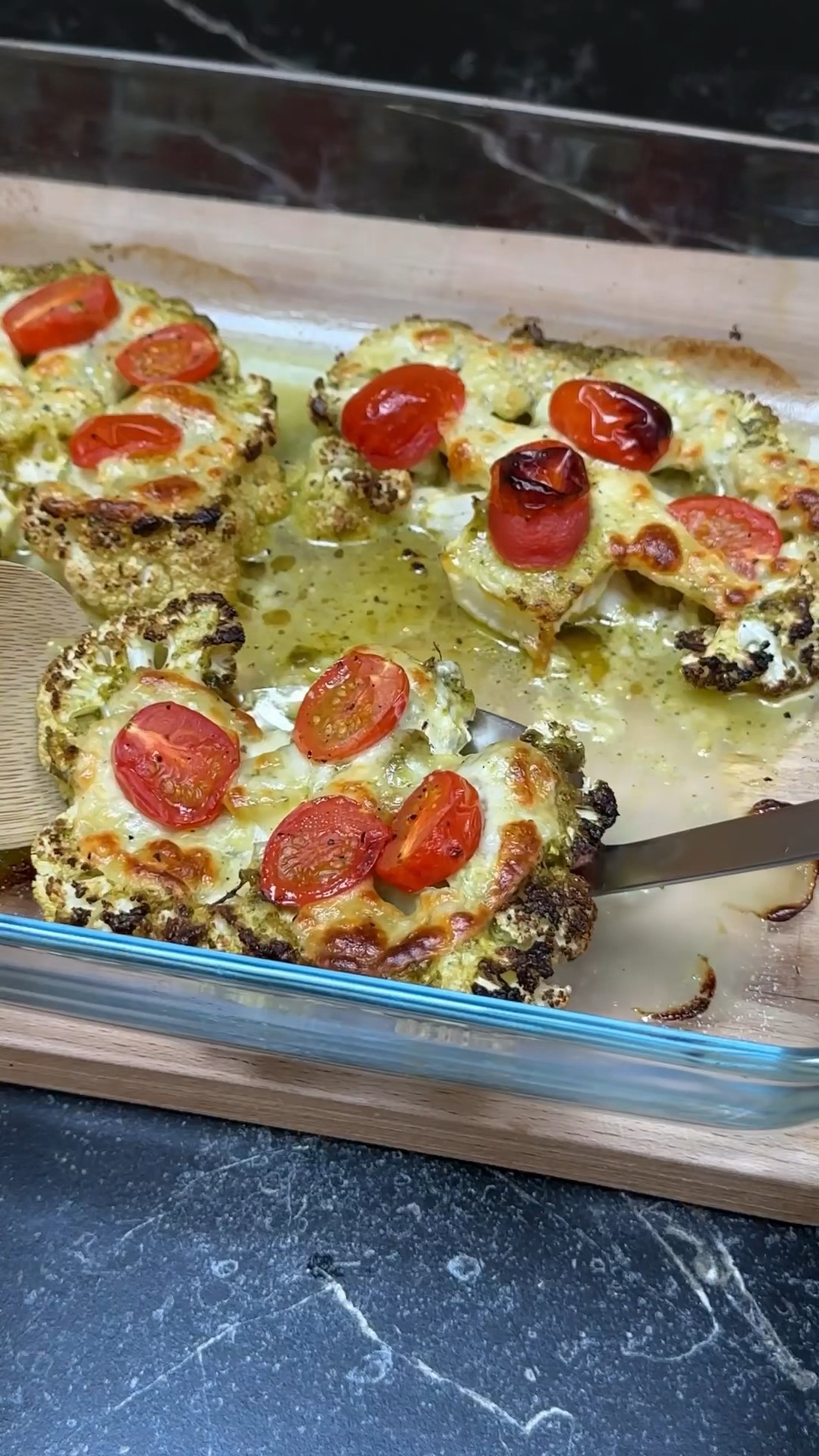 Cauliflower Steaks With Pesto Mozzarella And Tomatoes YouTube Cauliflower Steaks With Pesto Mozzarella And Tomatoes YouTube