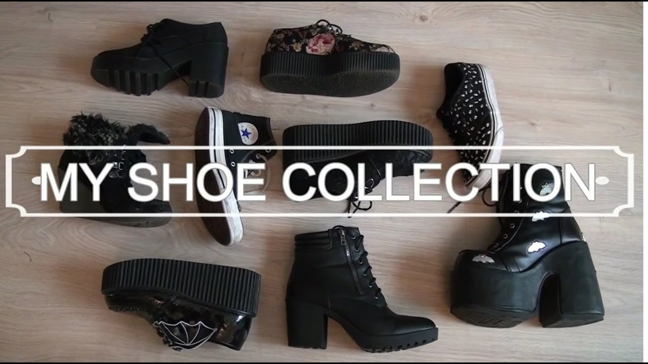 Emo Scene Goth Shoe Collection Youtube