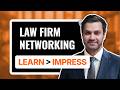 How to Network at Law Firms (When You Hate Networking)