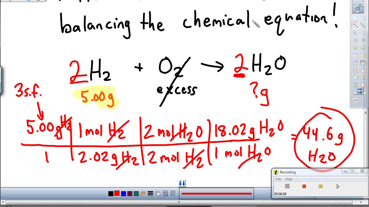 assignment #3 basic stoichiometry