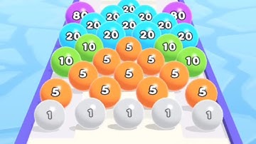 Ball Run 2048 Infinity Mode - Gameplay Walkthrough New Best Record (iOS, Android)