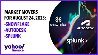 Market movers August 24, 2023: Snowflake, Autodesk, and Splunk