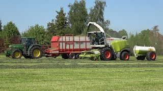 Gras hakselen met een Claas Jaguar 940 door loonbedrijf Fa Fokkert (2025)
