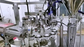 Pet food tubes filling and sealing machine two colors tube filler sealer | آلة حشو الأنبوب