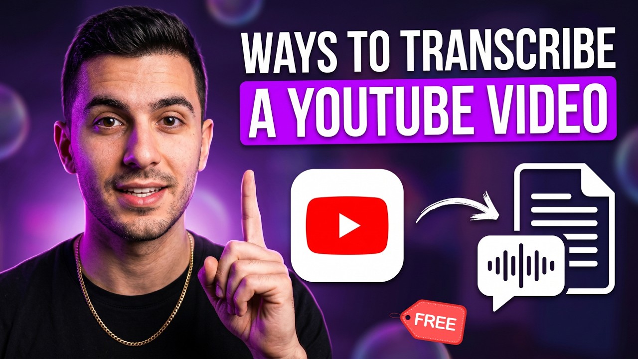 How To Transcribe Youtube Video To Text Free - YouTube