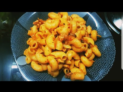 Chicken pasta recipe / Chicken pasta in red sauce /Spicy chicken pasta