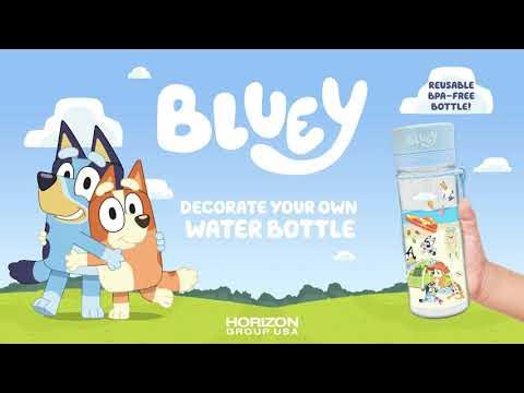 Water Labels Bluey