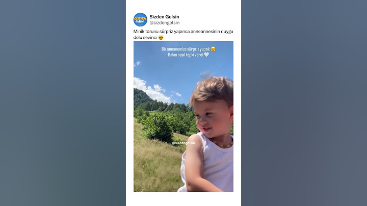 Minik torunu sürpriz yapınca anneannesinin duygu dolu sevinci 😍