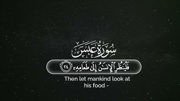 سورة عبس ____ القارئ طارق محمد