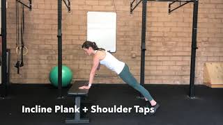 Incline Plank + Shoulder Taps