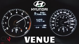 Hyundai Venue acceleration test | 060 Mph / 0100 Km/h with Dragy