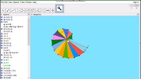 SQUARE ROOT SPIRAL  BY GEOGEBRA